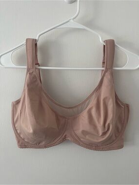 SHECURVE Tan Underwire Unlined Wide Padded-Strap Bra Nude Beige - 36G